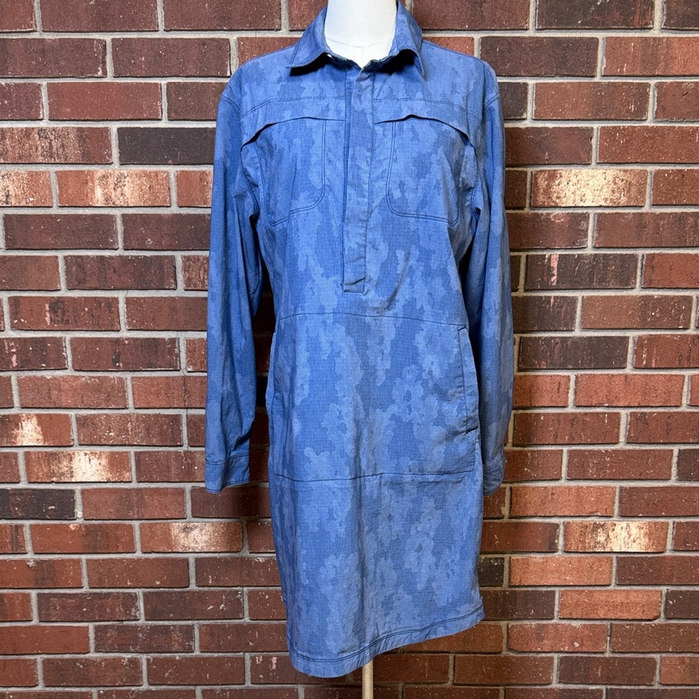Title Nine Blue Wren Utility Dress Size Large
